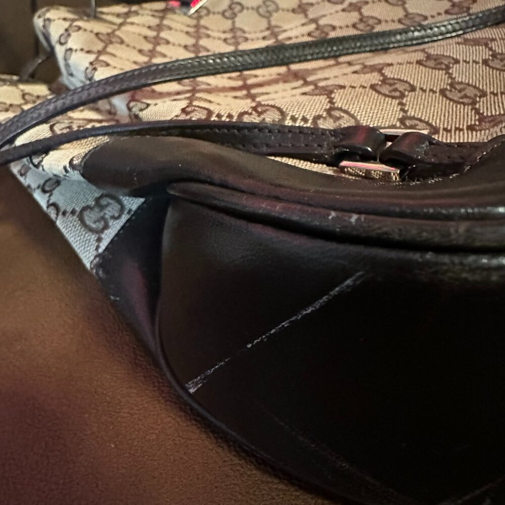 Gucci GG Pattern Rucksack Drawstring Backpack - Picture 15 of 16
